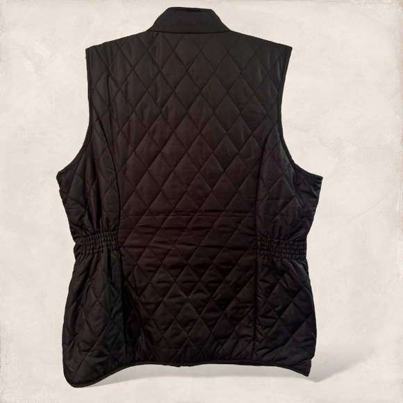 Charter Club Quilted Black & Cheeta Womens Size Large - Picture 3 of 5